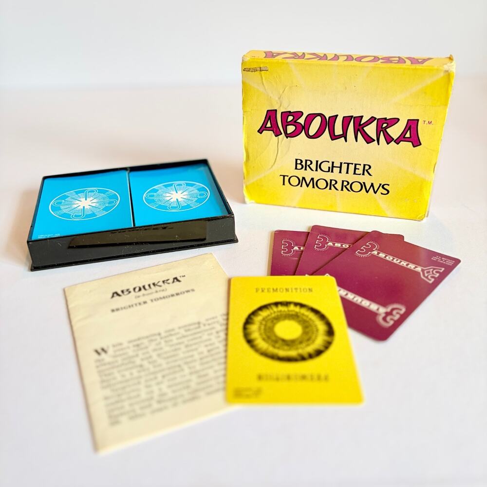 Aboukra Vintage Fortune Telling Cards Brighter Tomorrows SERCO 1984 Occult RARE
